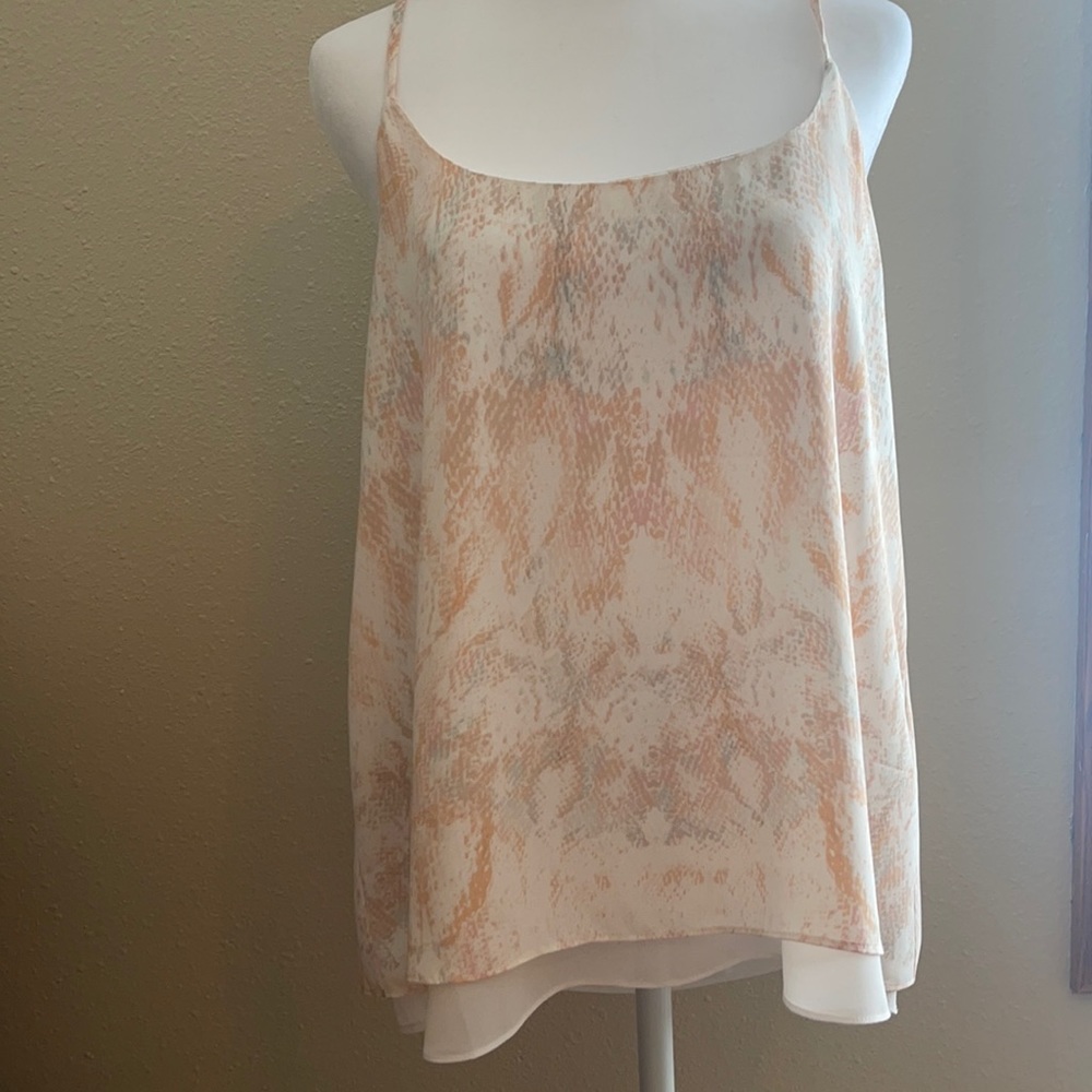 Rachel Zoe spaghetti strap lightweight top- compliments the body